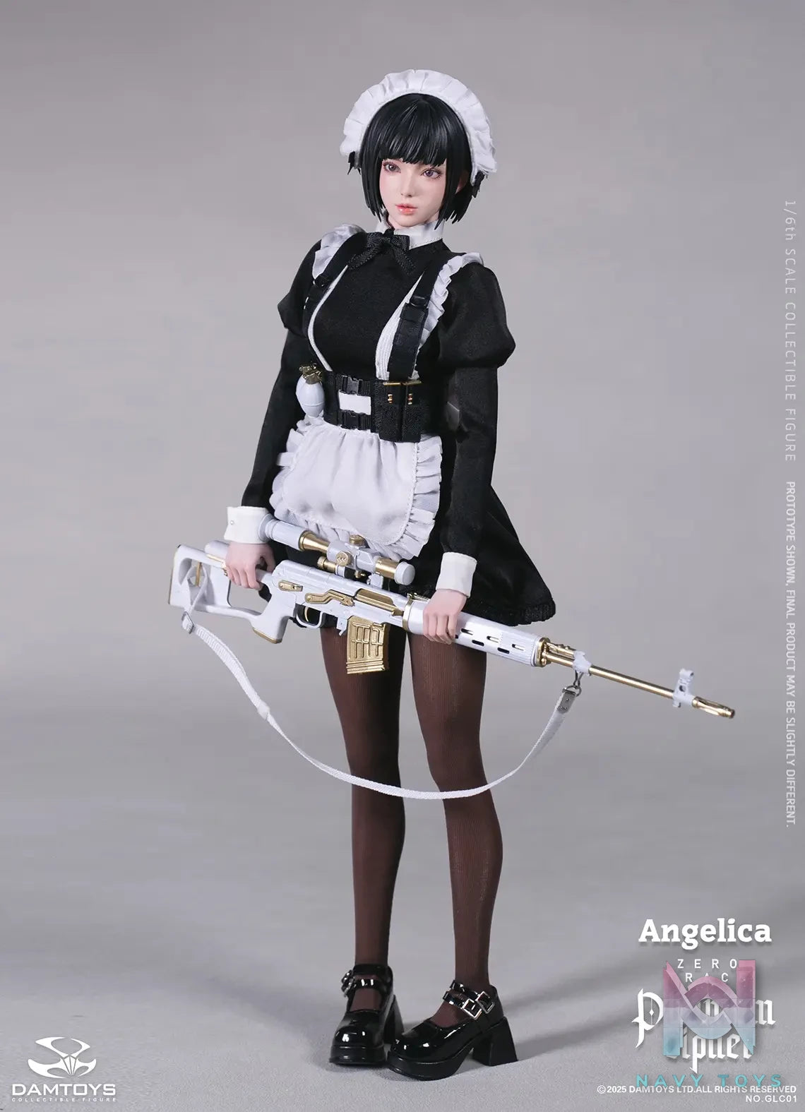 DAMTOYS – 1/6th scale PHANTOM CIPHER: ZERO TRACE ANGELICA Original Story Collectible Figure GLC01 (Licensed)