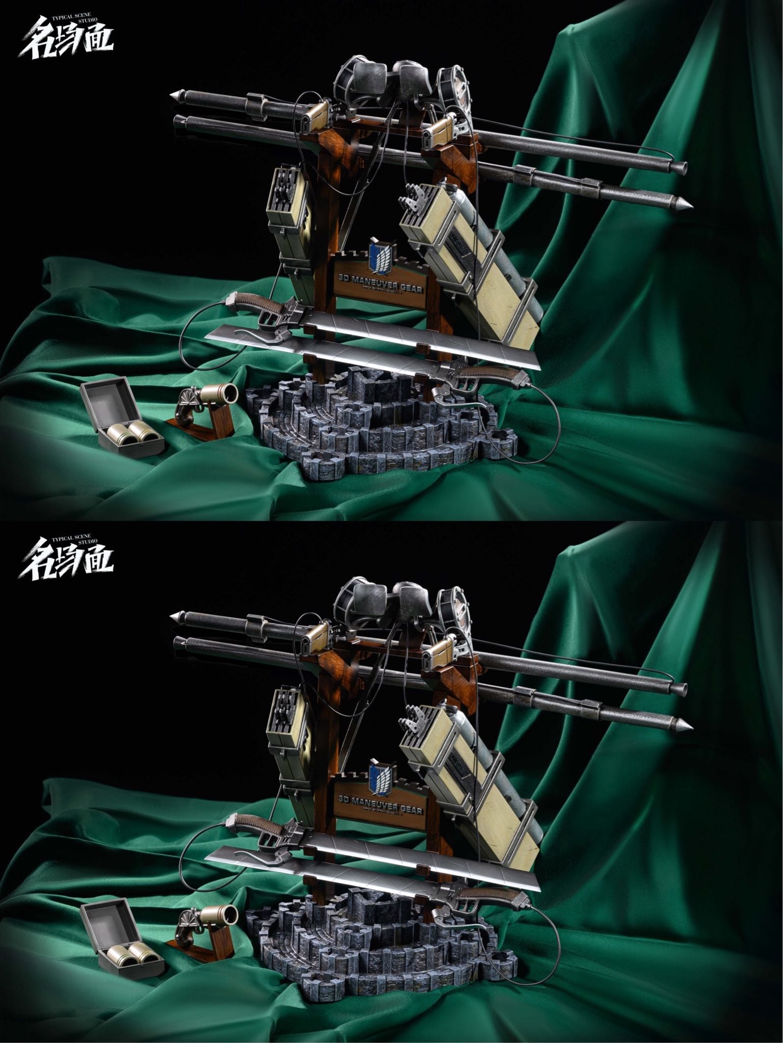 3D Maneuver Gear and Badge - Attack On Titan - Typical Scene Studio resin statue Typical Scene Studio anime figure