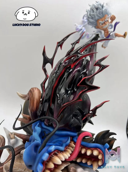 Lucky Dog Studio – One Piece Monkey D. Luffy (5 gears) ape gun + giant battle axe