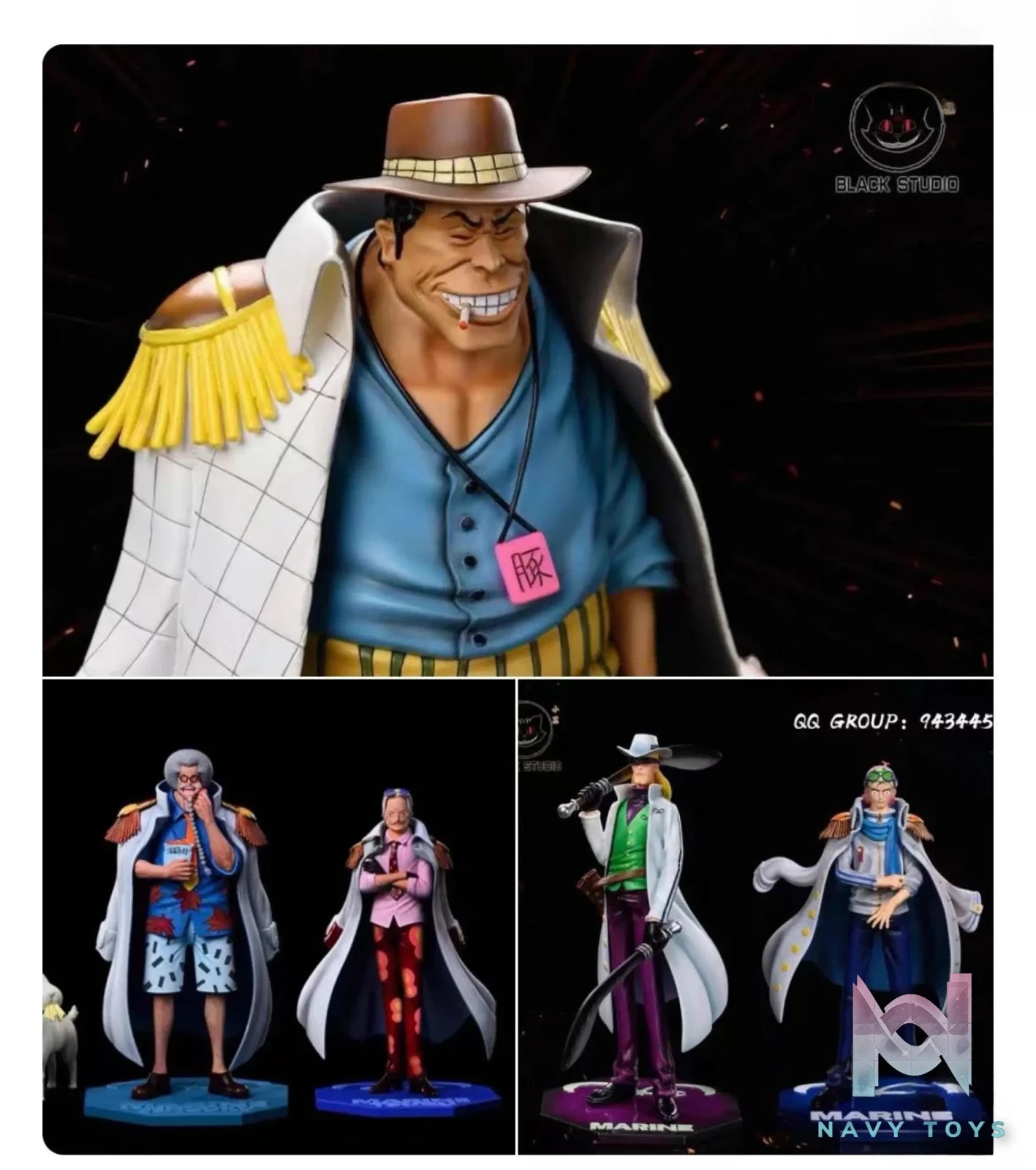 Black Studio – One Piece Marine Captain Koby
