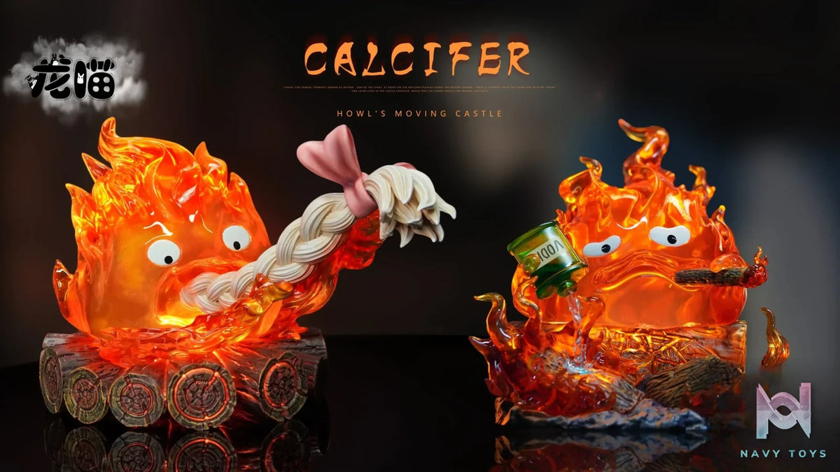 Long Miao Studio – Howl’s Moving Castle Calcifer eating hair