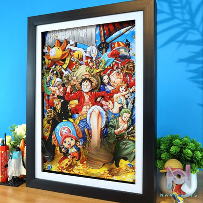KALA HOME Studio – One Piece Multiple Characters #06 3D Decorative Painting One Piece