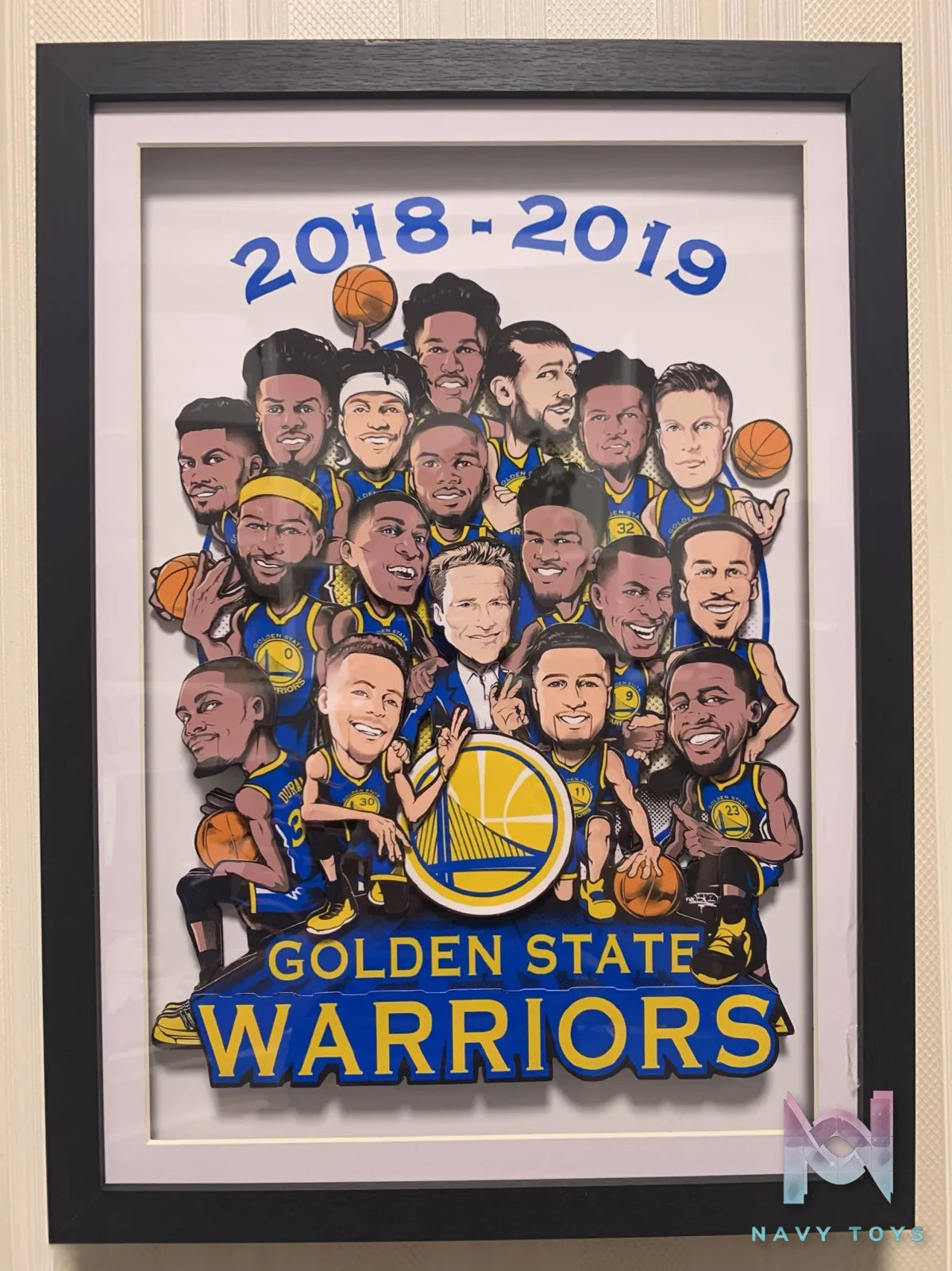 KALA HOME Studio – Golden State Warriors #01 3D Decorative Painting NBA