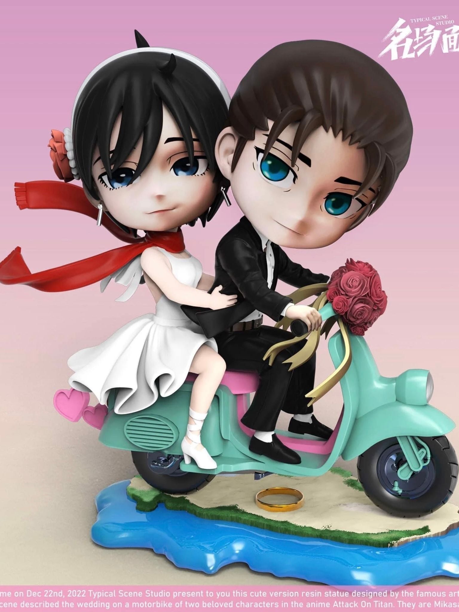 Eren & Mikasa - Attack On Titan - Typical Scene Studio resin statue Typical Scene Studio anime figure