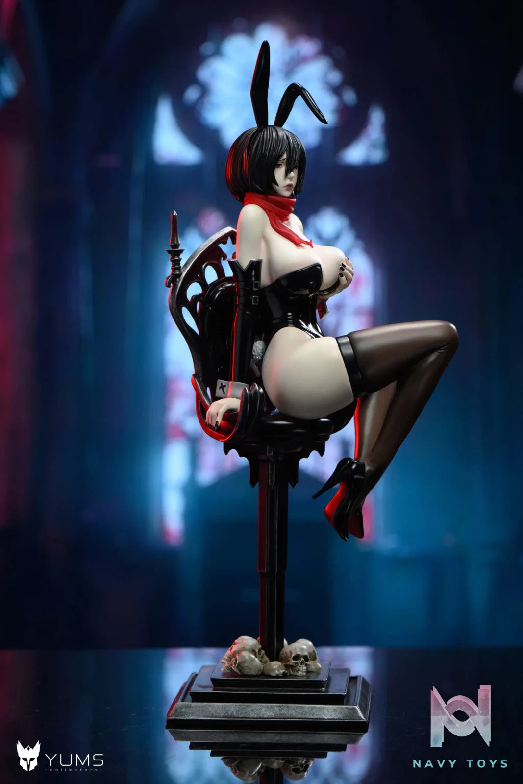 YUMS-Collectors Studio – Mikasa Ackerman Gothic Bunny Girl Attack On Titan