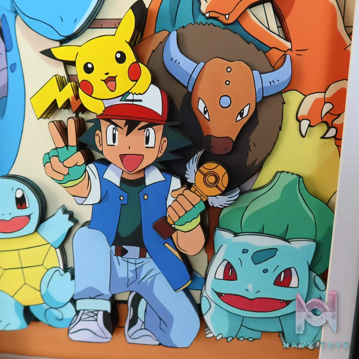 KALA HOME Studio – Pokémon Multiple Characters #12 3D Decorative Painting Pokémon