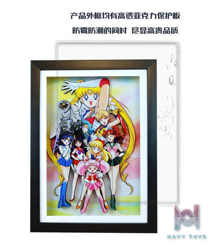 KALA HOME Studio – Sailor Moon Multiple Characters #03 3D Decorative Painting Sailor Moon