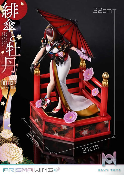 Prime 1 Studio & PRISMA WING Collection – fuzichoco original Illustration Scarlet Umbrella and Peony 1/7 Scale Pre-Painted Figure PWFZCC-01P PWFZCC-01PDX (Licensed)