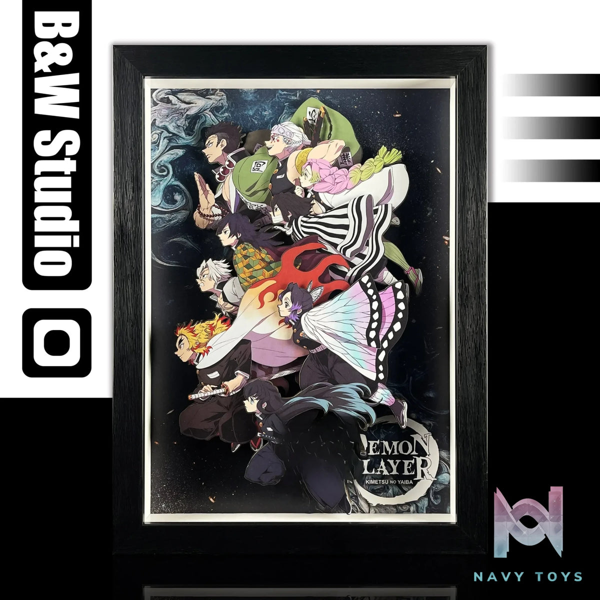 B&W Studio – Demon Slayer Hashira 3D Decorative Painting Demon Slayer
