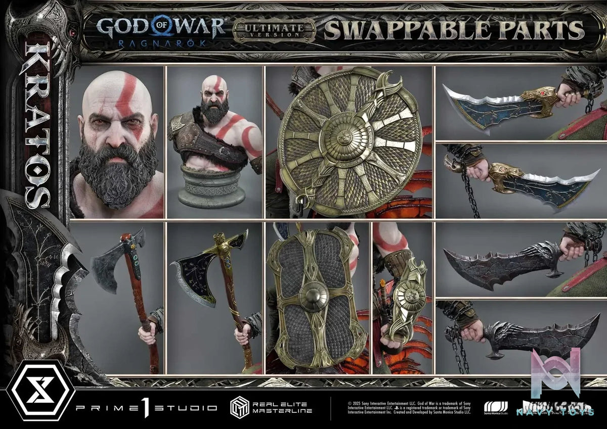 Prime 1 Studio – Real Elite Masterline God of War: Ragnarok Kratos Ultimate Version REMGOW-01 REMGOW-01UT REMGOW-01UTS (Licensed)