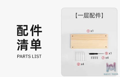 Showcase Factory – Acrylic Stair Display Stand for Nendoroids Blind Boxes Mini Figures