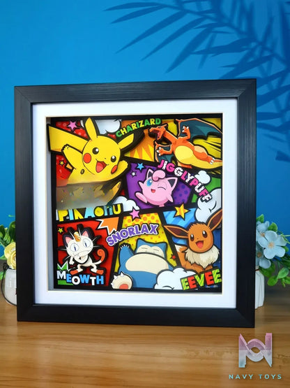 KALA HOME Studio – Pokémon Multiple Characters #11 3D Decorative Painting Pokémon