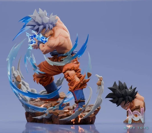 Player 1 Studio - Dragon Ball Son Goku Master Ultra Instinct resin statue Navy Toys anime figure