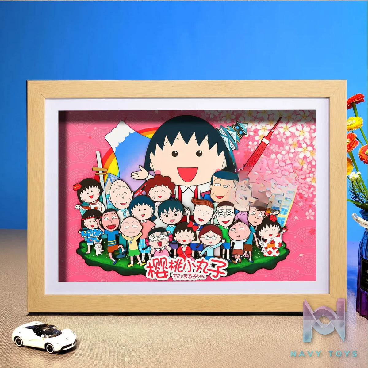 Yu Zhi Jiang Studio – Chibi Maruko Chan Multiple Characters Series #03 3D Decorative Painting Chibi Maruko Chan