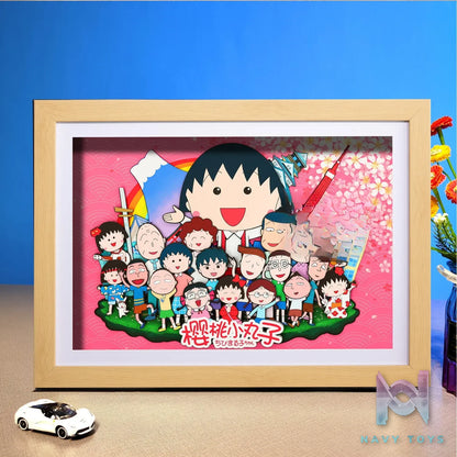 Yu Zhi Jiang Studio – Chibi Maruko Chan Multiple Characters Series #03 3D Decorative Painting Chibi Maruko Chan