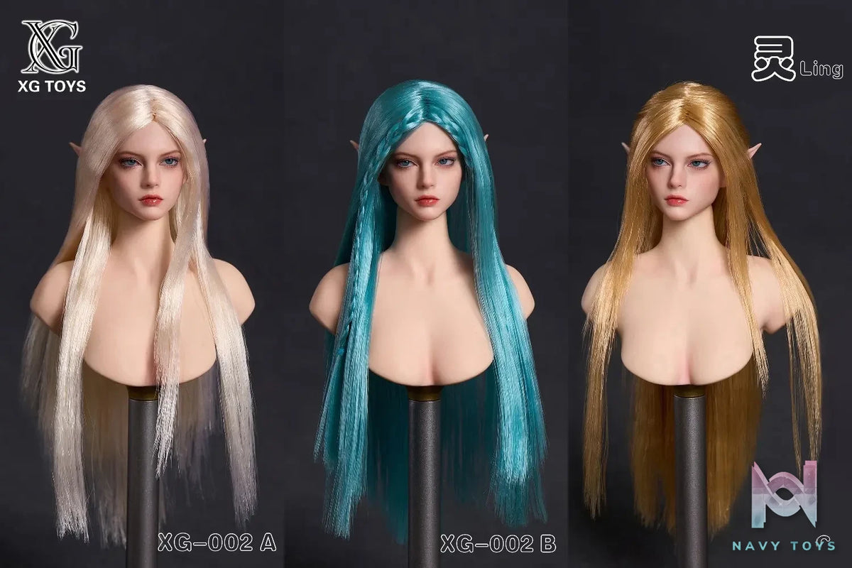 XG Toys – 1/6 Movable Eyes Elf Princess Head Sculpt XG-002 (Licensed)