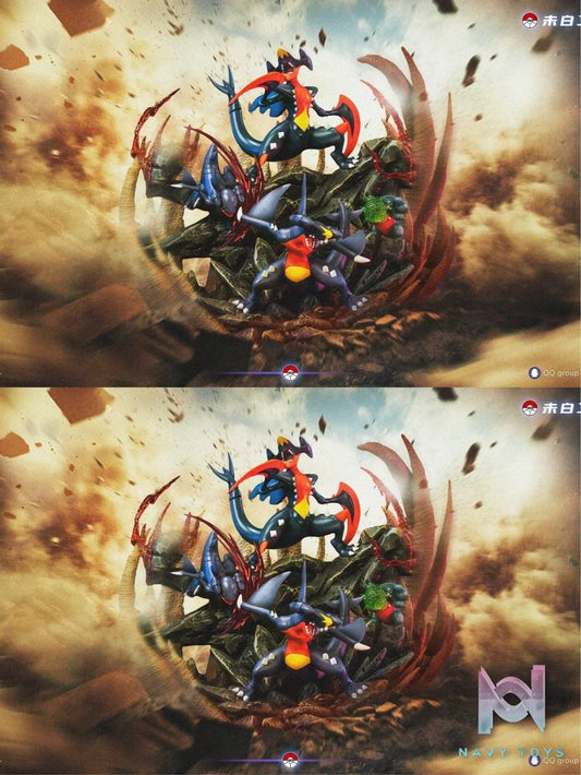 Garchomp Evolution - Pokemon - WB Studio resin statue WB Studio anime figure