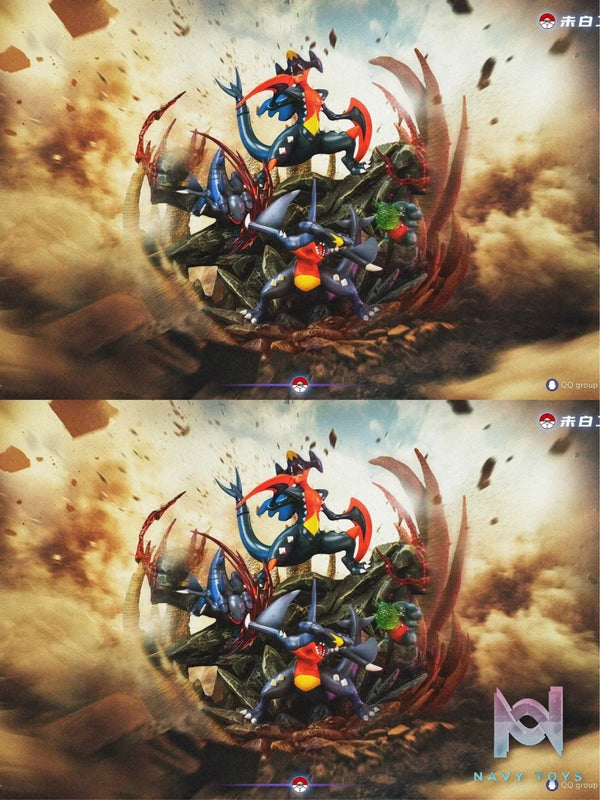 Garchomp Evolution - Pokemon - WB Studio resin statue WB Studio anime figure