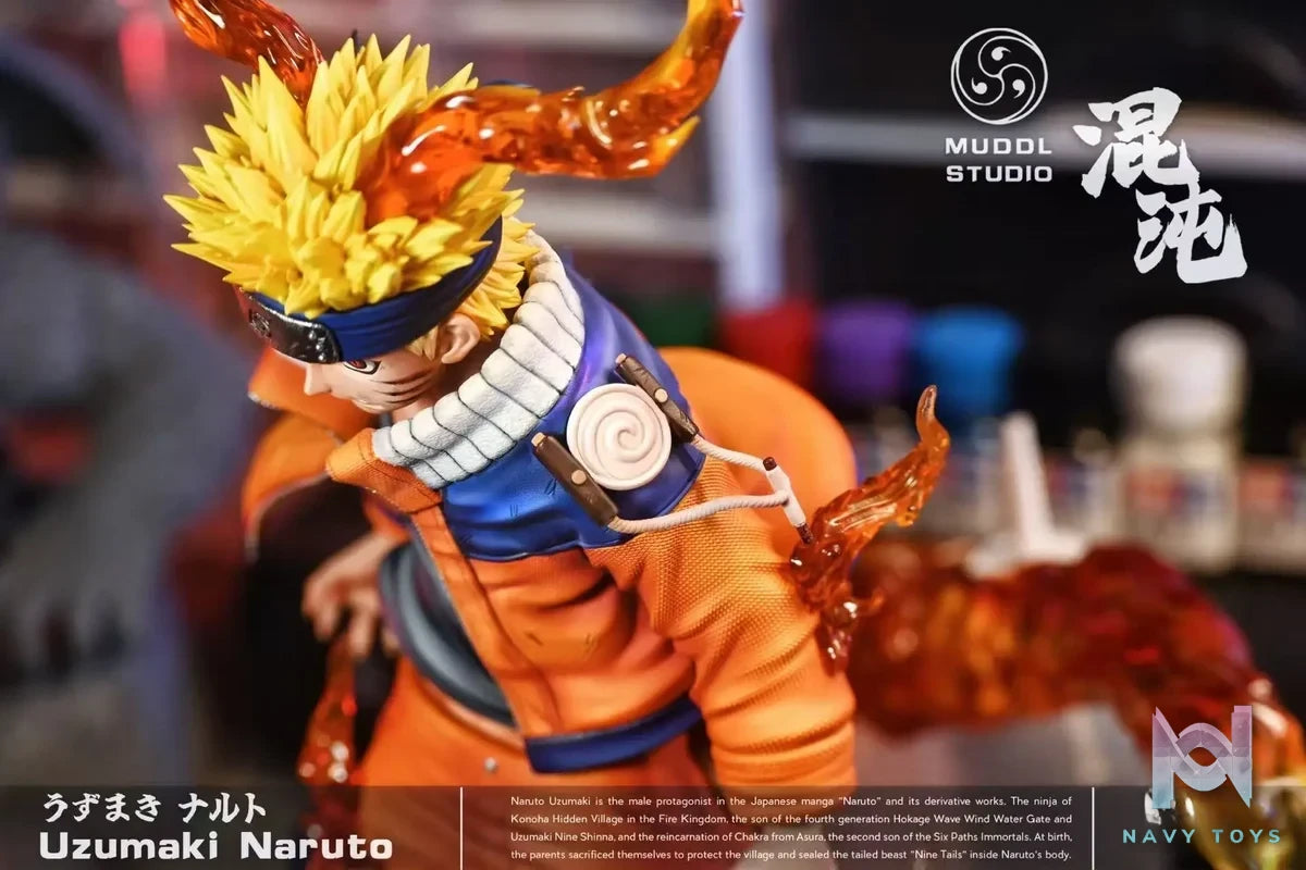 MUDDL Studio - Naruto Final Valley Battle Naruto Uzumaki resin statue Navy Toys anime figure