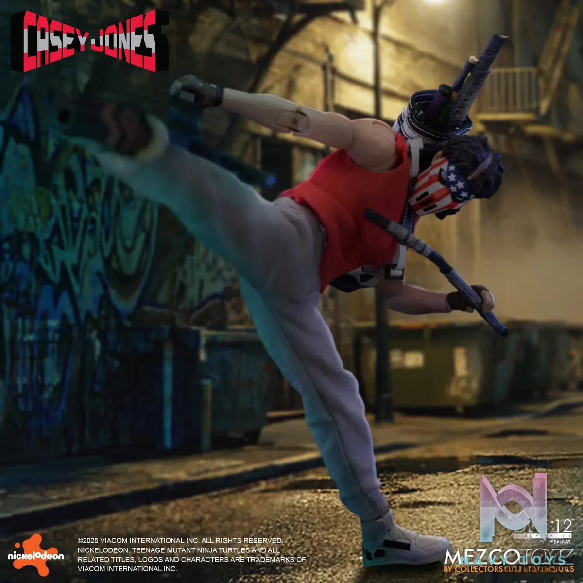 Mezco Studio – 1/12 Teenage Mutant Ninja Turtles – Casey Jones Figure (Licensed)