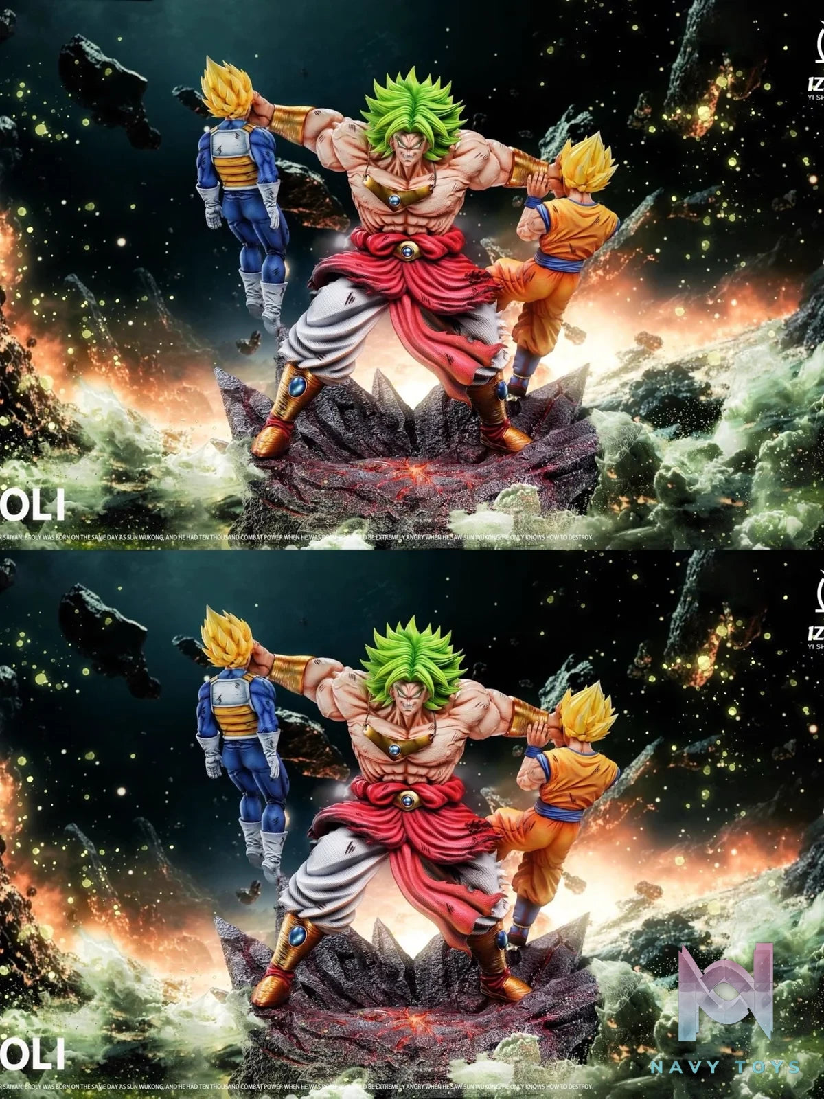 Broly vs Goku & Vegeta - Dragon Ball - Yishou Studio resin statue Yishou Studio anime figure