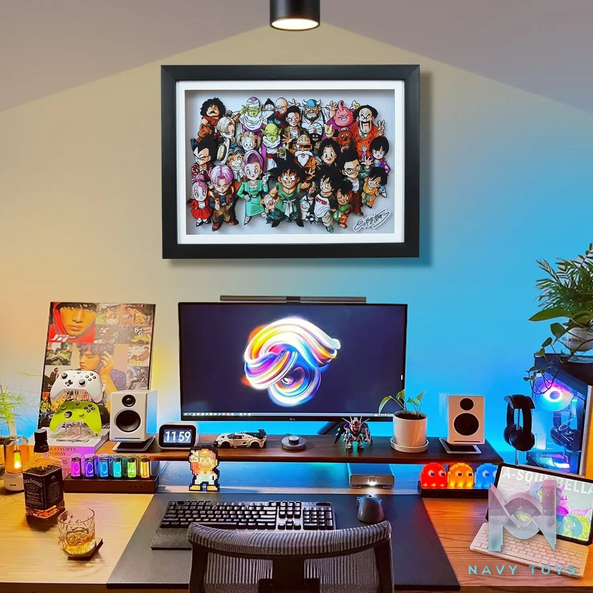 KALA HOME Studio – Dragon Ball Multiple Characters #08 3D Decorative Painting Dragon Ball
