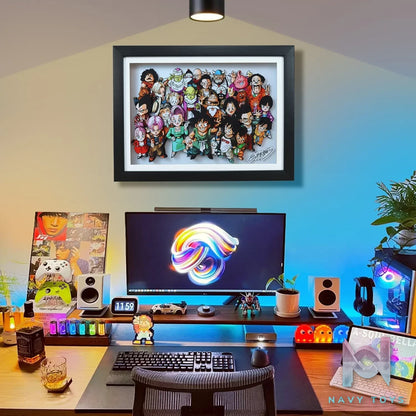KALA HOME Studio – Dragon Ball Multiple Characters #08 3D Decorative Painting Dragon Ball