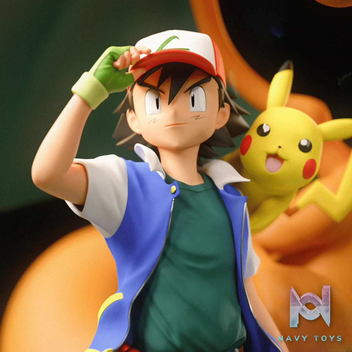 Black Swan Collectibles – Pokémon Ash Diorama & Red Diorama