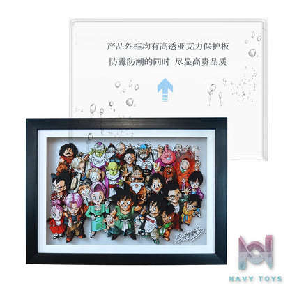 KALA HOME Studio – Dragon Ball Multiple Characters #08 3D Decorative Painting Dragon Ball