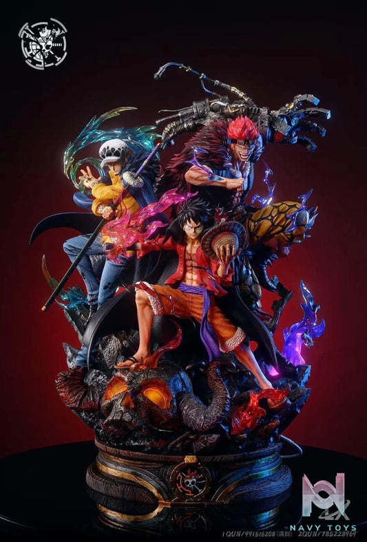 Luffy x Law x Kid resin statue Lx Studio anime figure