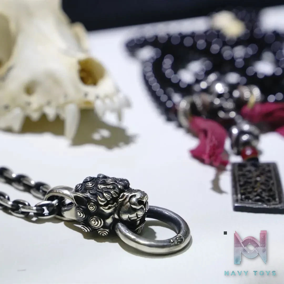 Raven Studio (silver jewelry) – Original Exclusive Design Chinese Style Awakening Lion Pendant