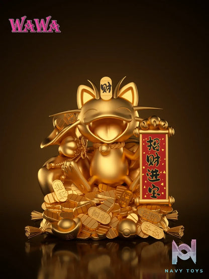 WAWA Studio - Pokémon Fortune Series Meowth 2.0 resin statue Navy Toys anime figure