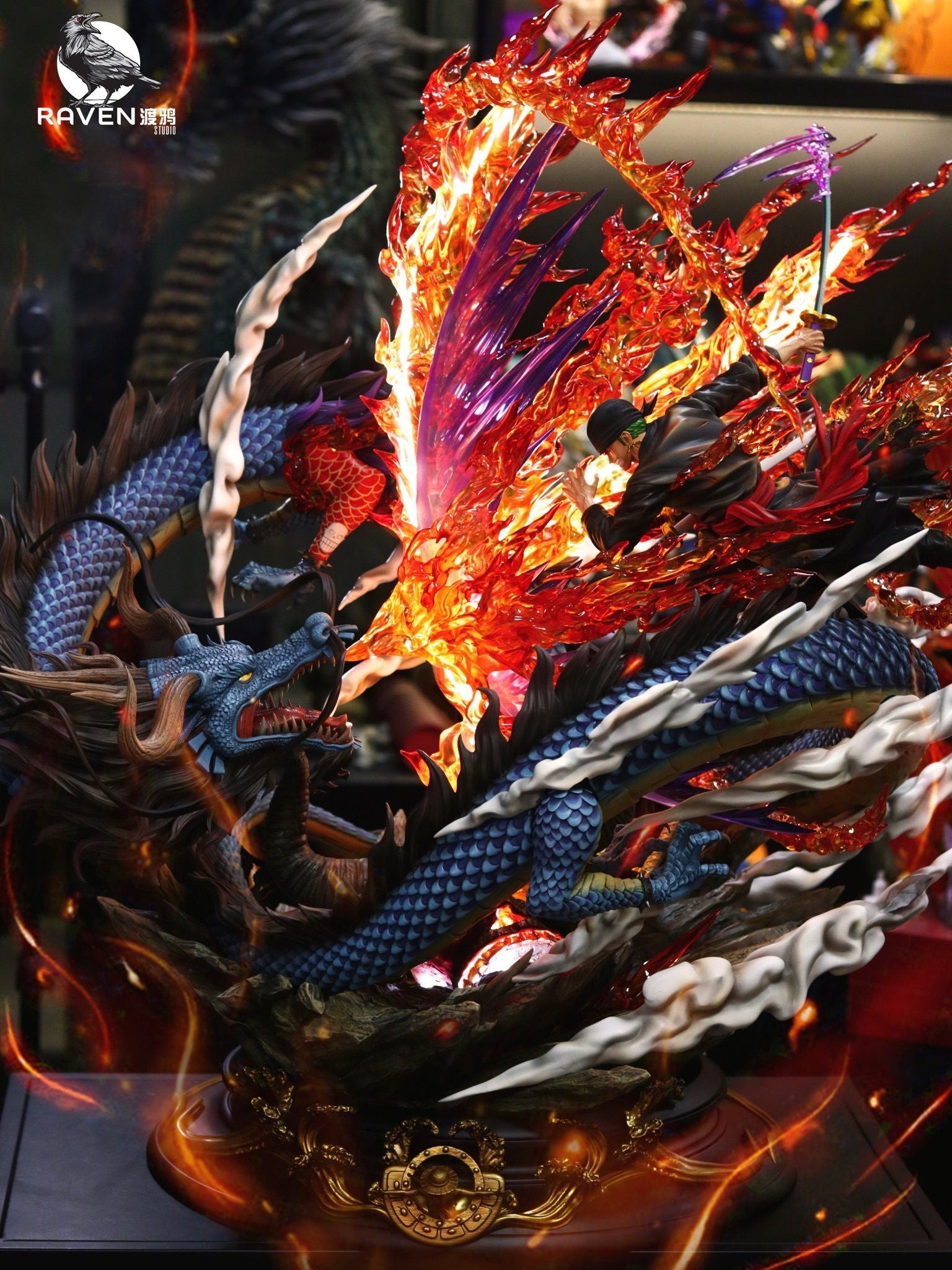 Zoro vs Kaido - One Piece - Raven Studio resin statue RAVEN Studio anime figure