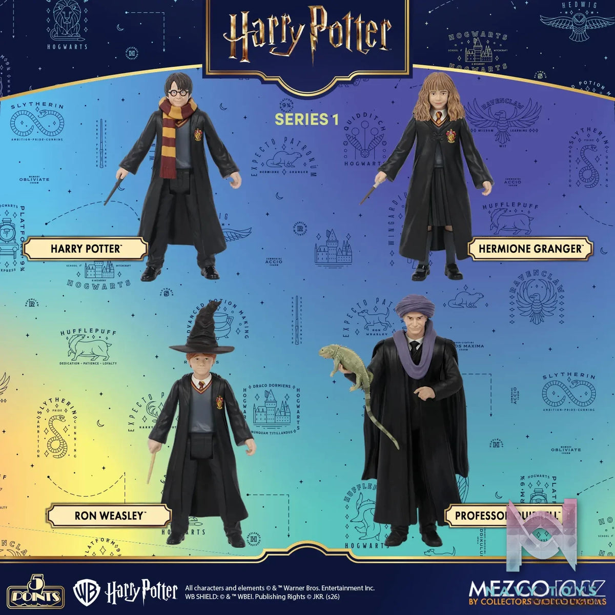 Mezco Studio – 5 Points Harry Potter Series 1 Set (Licensed)