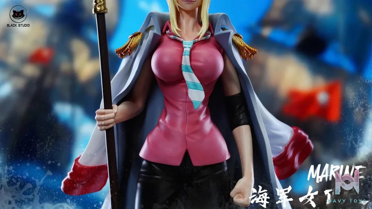 Black Studio - One Piece Marine Giant 3 Marine Female Giant resin statue Navy Toys anime figure