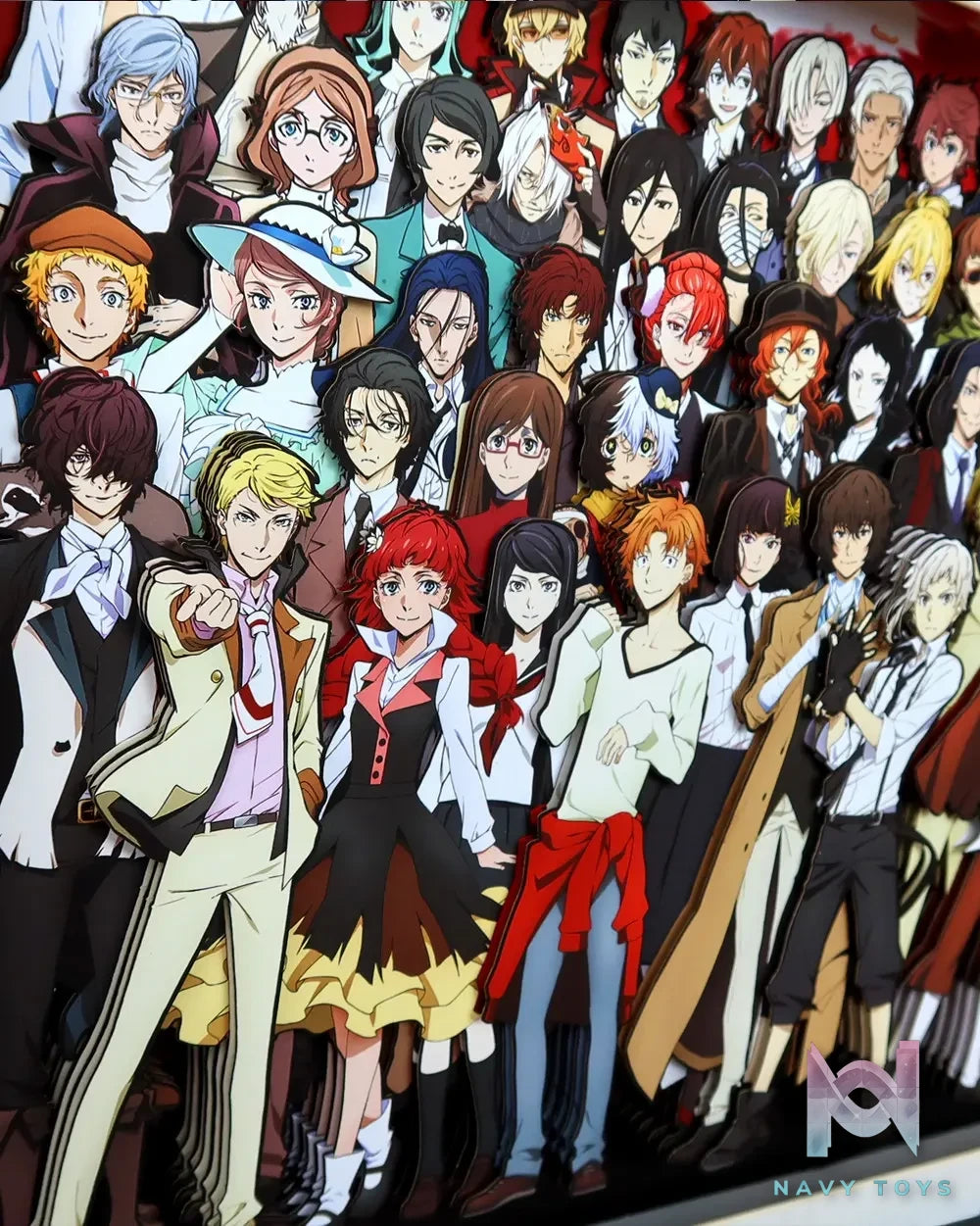 KALA HOME Studio – Bungo Stray Dogs Multiple Characters #04 3D Decorative Painting Bungo Stray Dogs