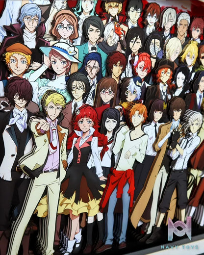 KALA HOME Studio – Bungo Stray Dogs Multiple Characters #04 3D Decorative Painting Bungo Stray Dogs