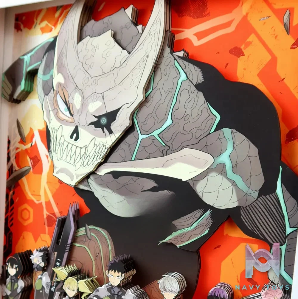 KALA HOME Studio – Kaiju No. 8 Multiple Characters 3D Decorative Painting Kaiju No.8