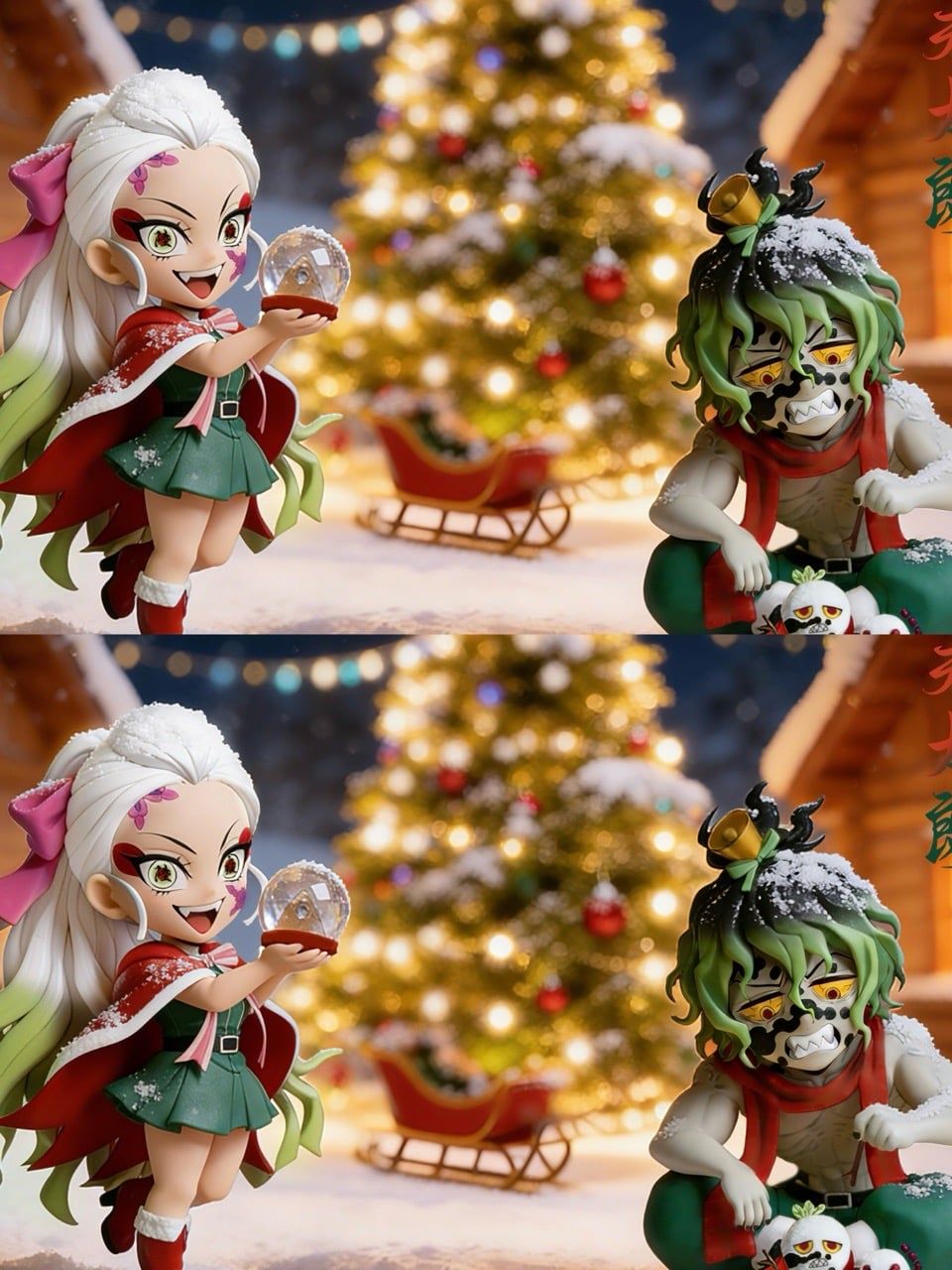 Daki & Gyutaro - Kimetsu No Yaiba - PomPon Studio resin statue Pompon studio anime figure