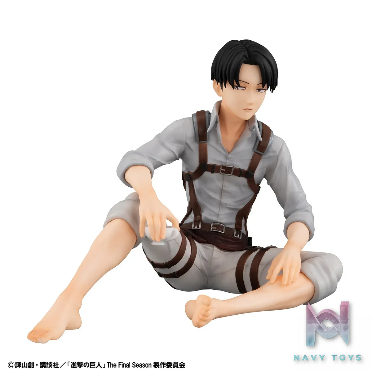 MegaHouse – G.E.M. Series Attack on Titan Palm Size Eren X Captain Levi Complete Figure (Licensed)