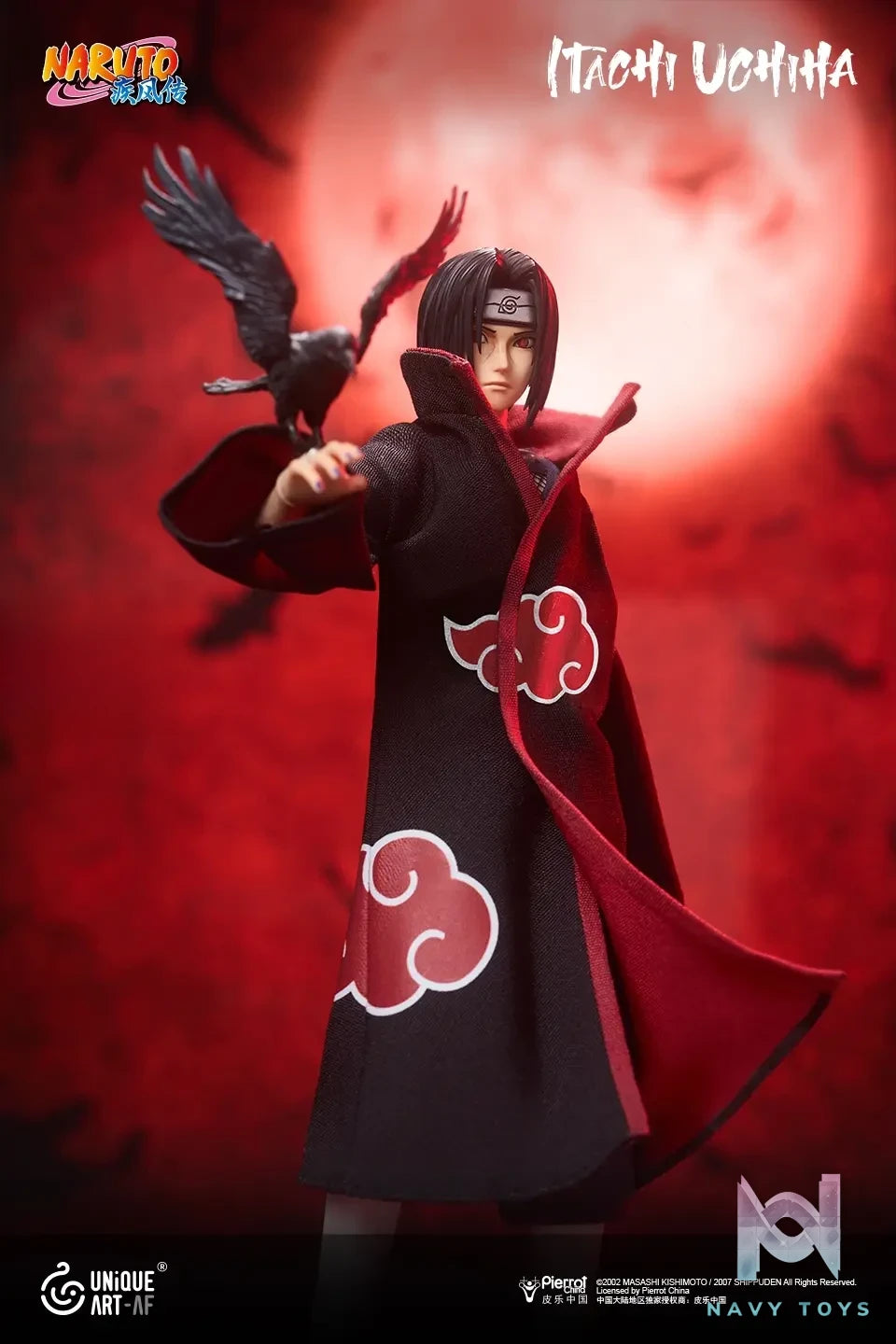 UNiQUE ART – Naruto Shippuden Uchiha Itachi 1/12 Scale Licensed Collectible Action Figure (Licensed)