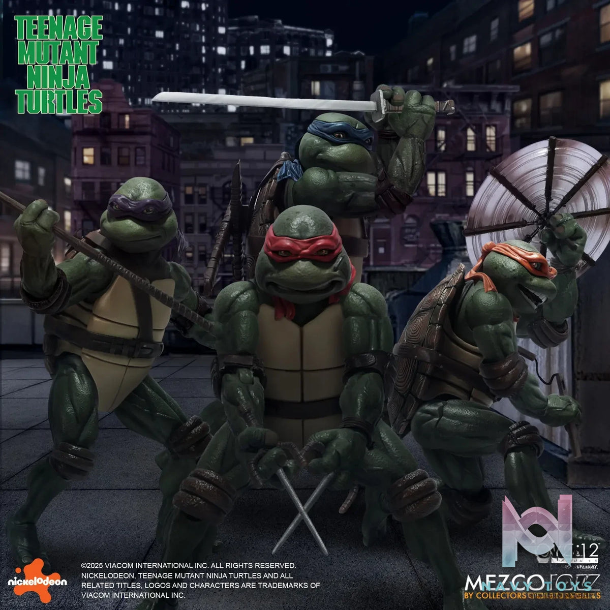 Mezco Studio – Teenage Mutant Ninja Turtles (1990) Boxed Set 1/12 Action Figure (Licensed)