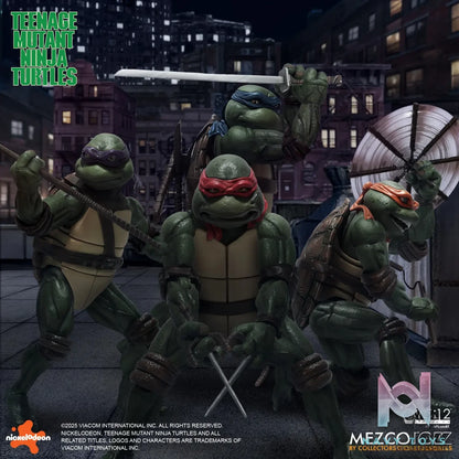 Mezco Studio – Teenage Mutant Ninja Turtles (1990) Boxed Set 1/12 Action Figure (Licensed)
