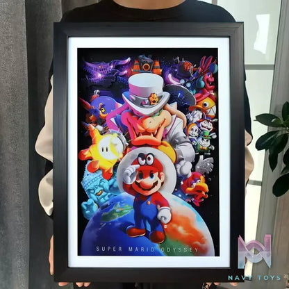 KALA HOME Studio – Super Mario Multiple Characters #02 3D Decorative Painting Super Mario