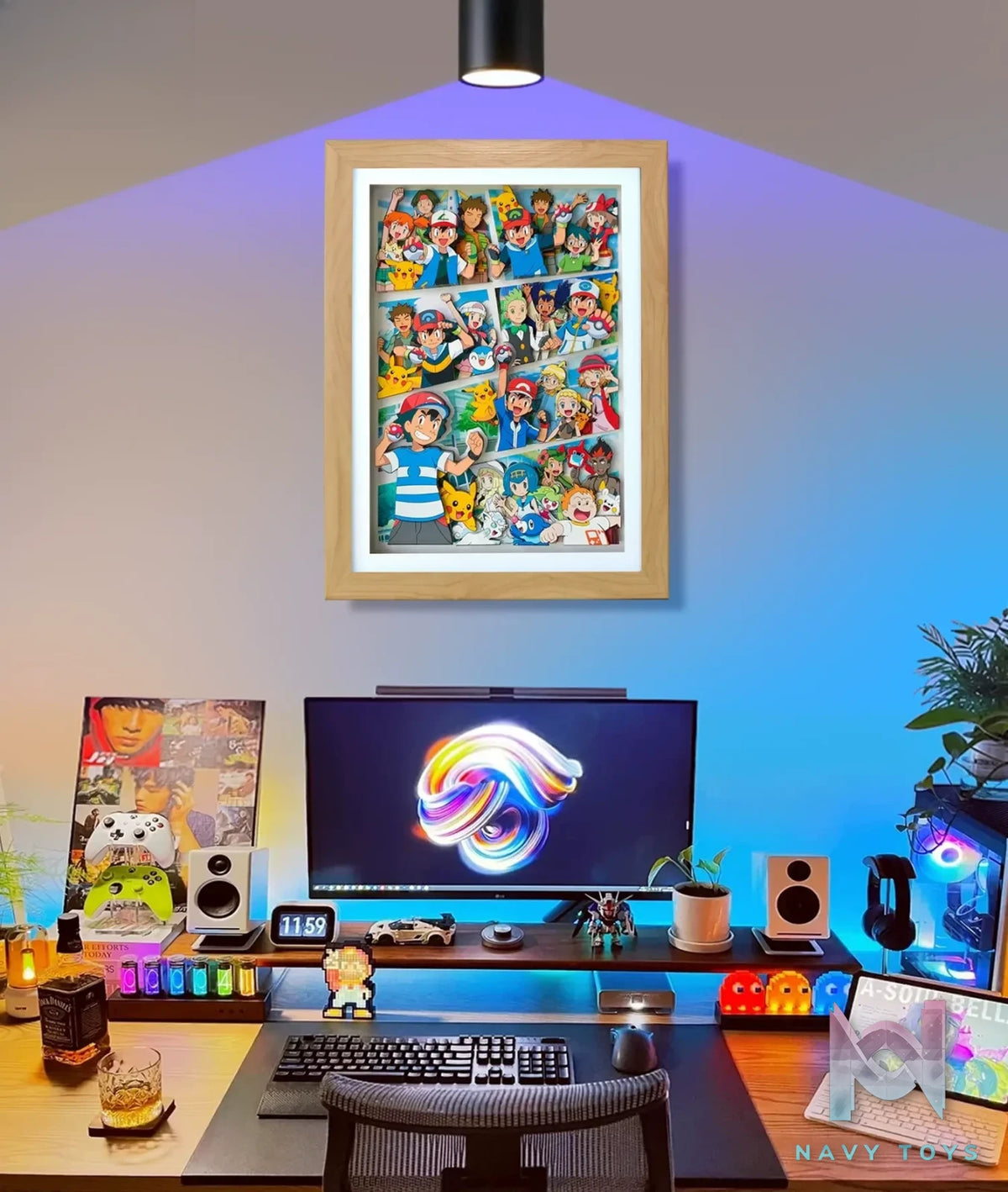 KALA HOME Studio – Pokémon Multiple Characters #05 3D Decorative Painting Pokémon