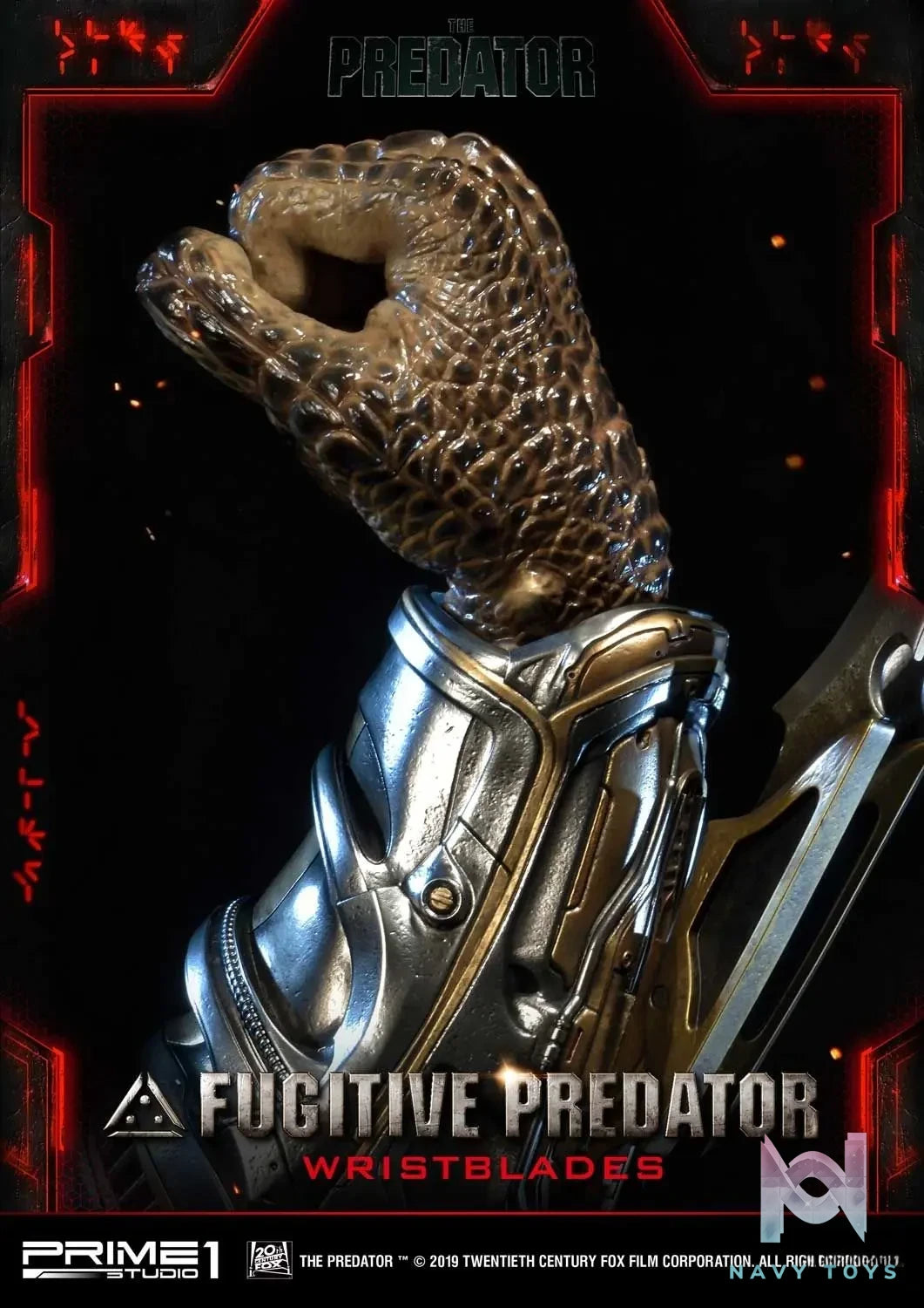 Prime 1 Studio – Life Size Bust The Predator (Film) Fugitive Predator Wristblades LSTPR-02 (Licensed)