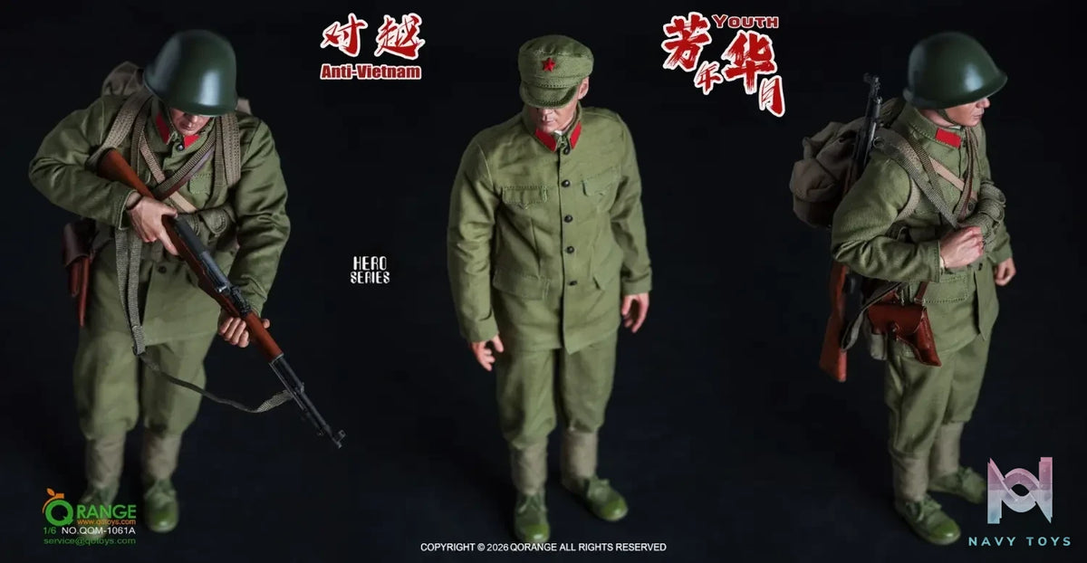 QORANGE QOTOYS – QORANGE QOTOYS 1/6 The Anti-Vietnam Youth Set NO.QOM-1061A/B (Licensed)