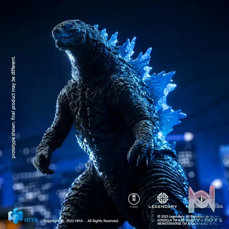 HIYA Studio – Exquisite Basic Series None Scale 7 Inch Godzilla vs Kong Heat Ray Godzilla Translucent Ver. Action Figure EBG0070