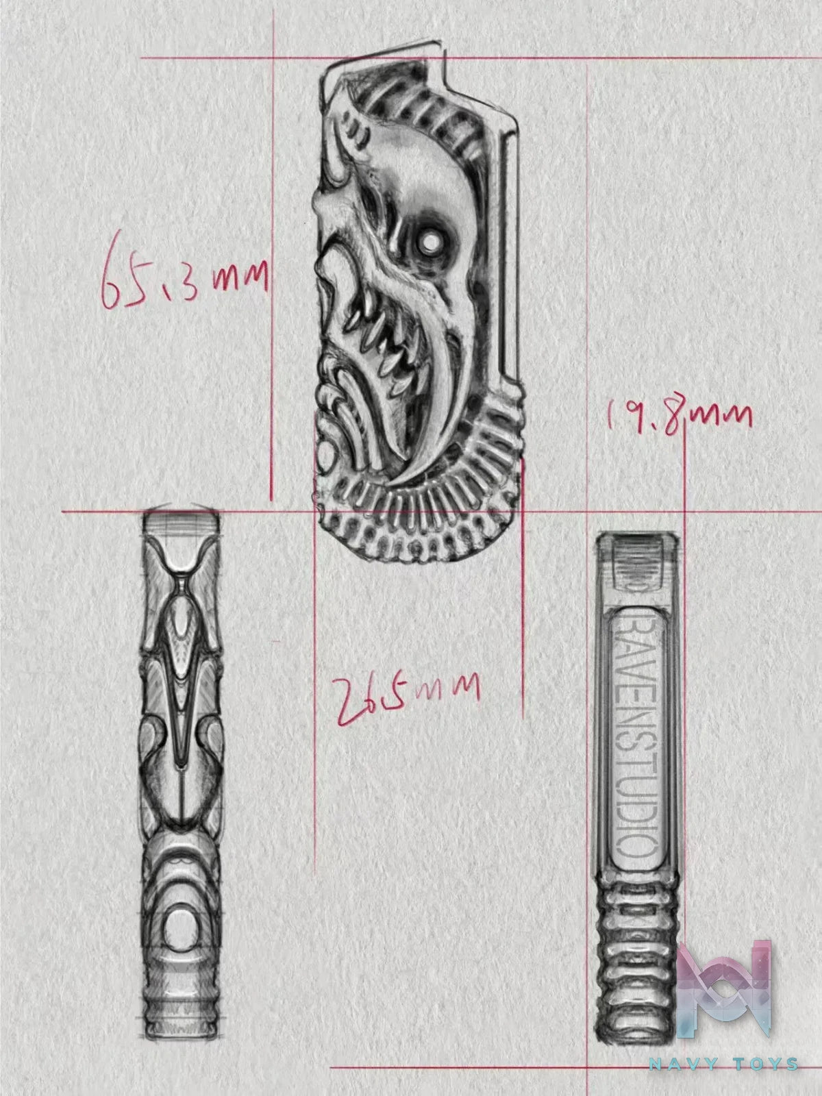 Raven Studio (silver jewelry) – Misty Fire Handmade Silver BIC J5 Lighter Case Original