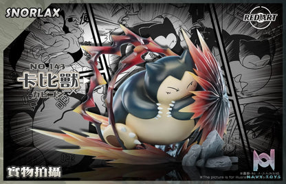 RED ART Studio – Pokémon Snorlax Primary Color or Pokémon Adventures version